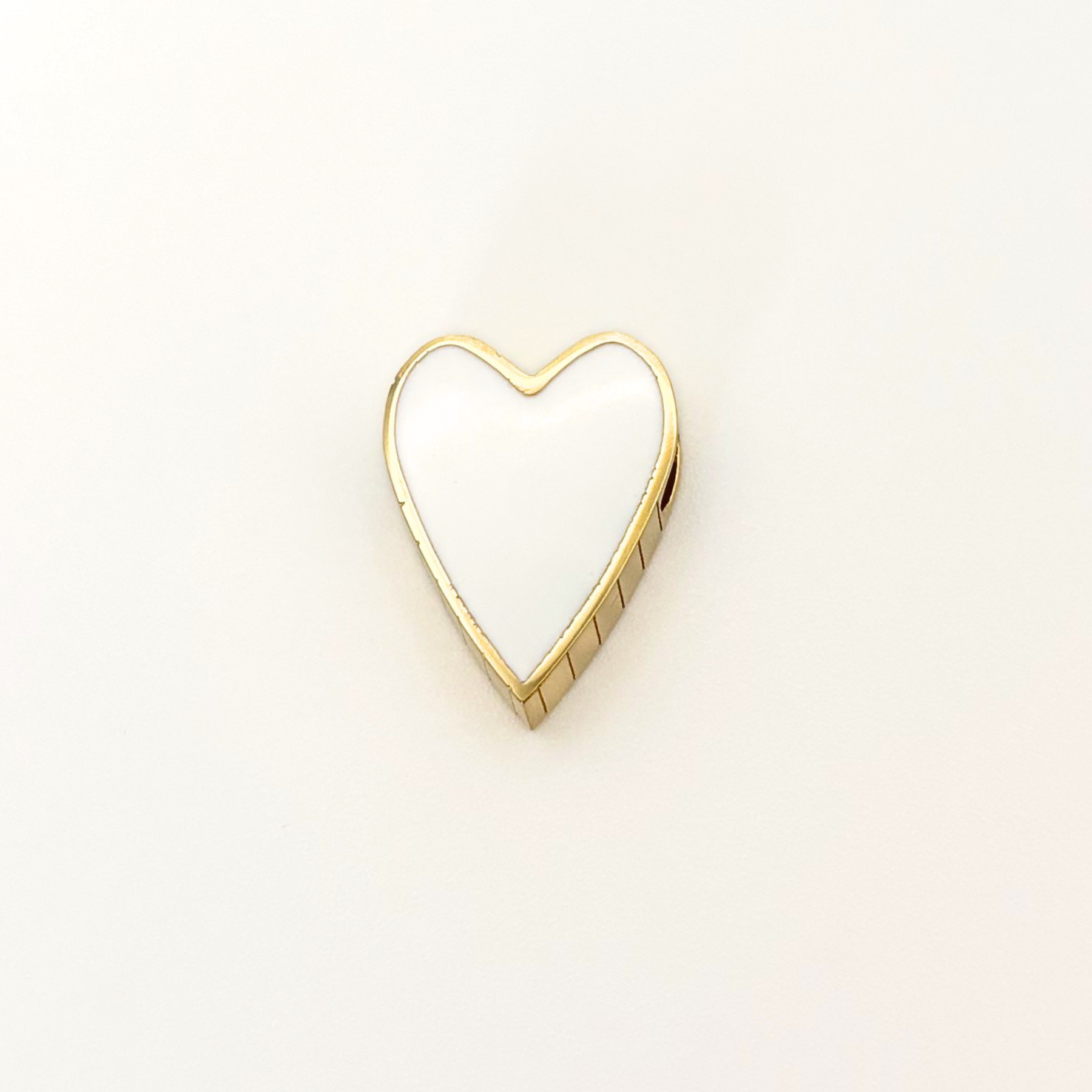 Identity Heart Charm White