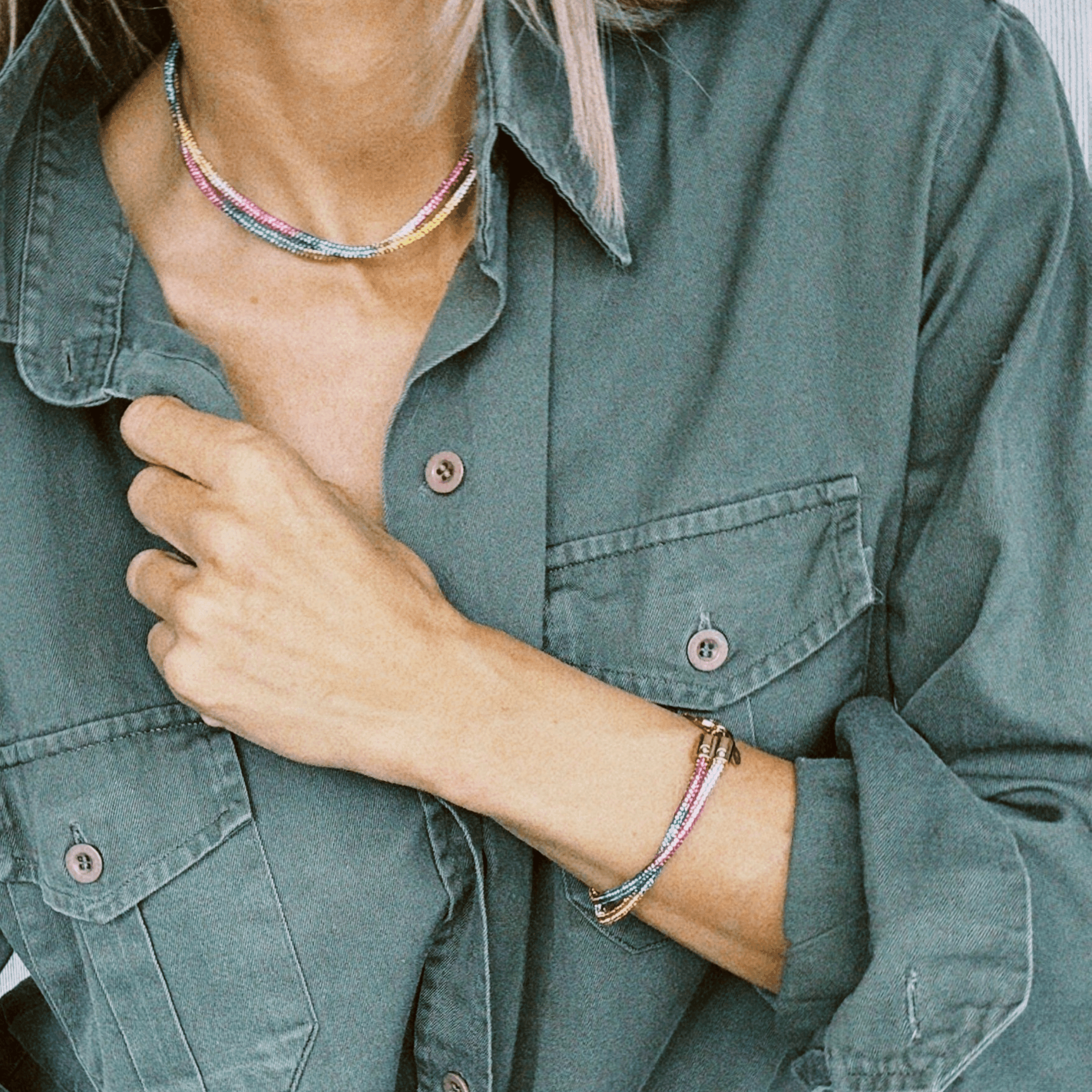 Disco Rainbow ketting - Ketting - BANDIT JEWEL JUNKIE