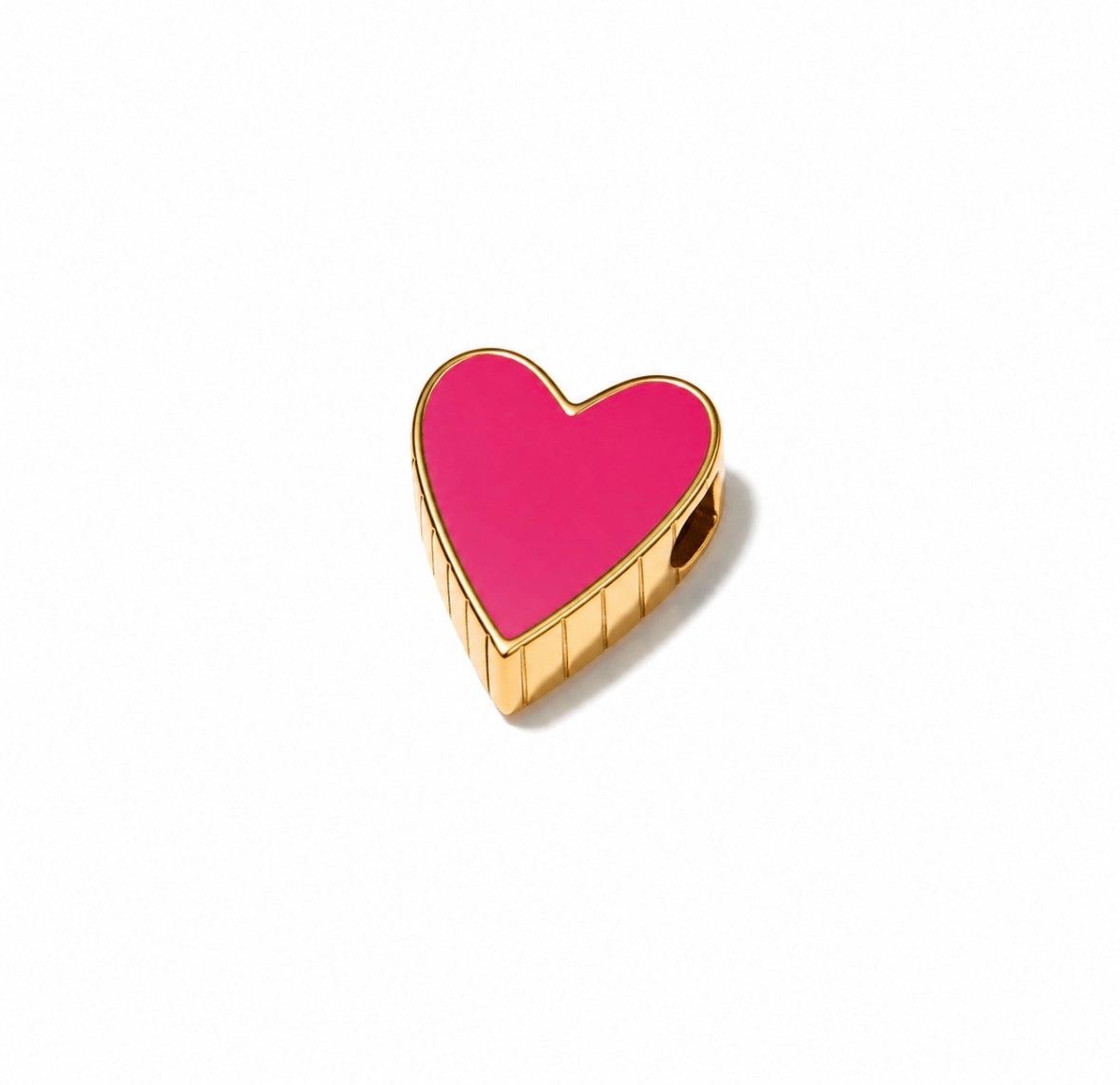 Identity Bubble pink Heart charm necklace