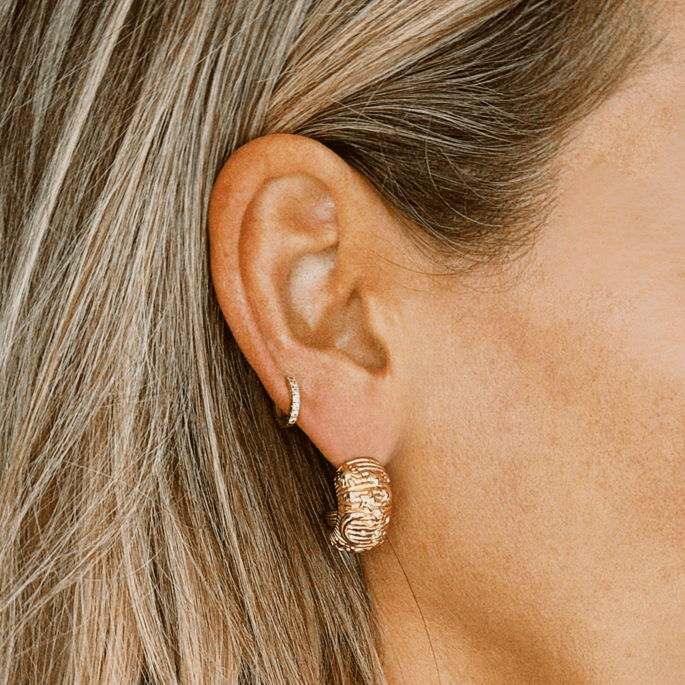 'Vintage' ster en maan oorringen - Oorbellen - BANDIT JEWEL JUNKIE