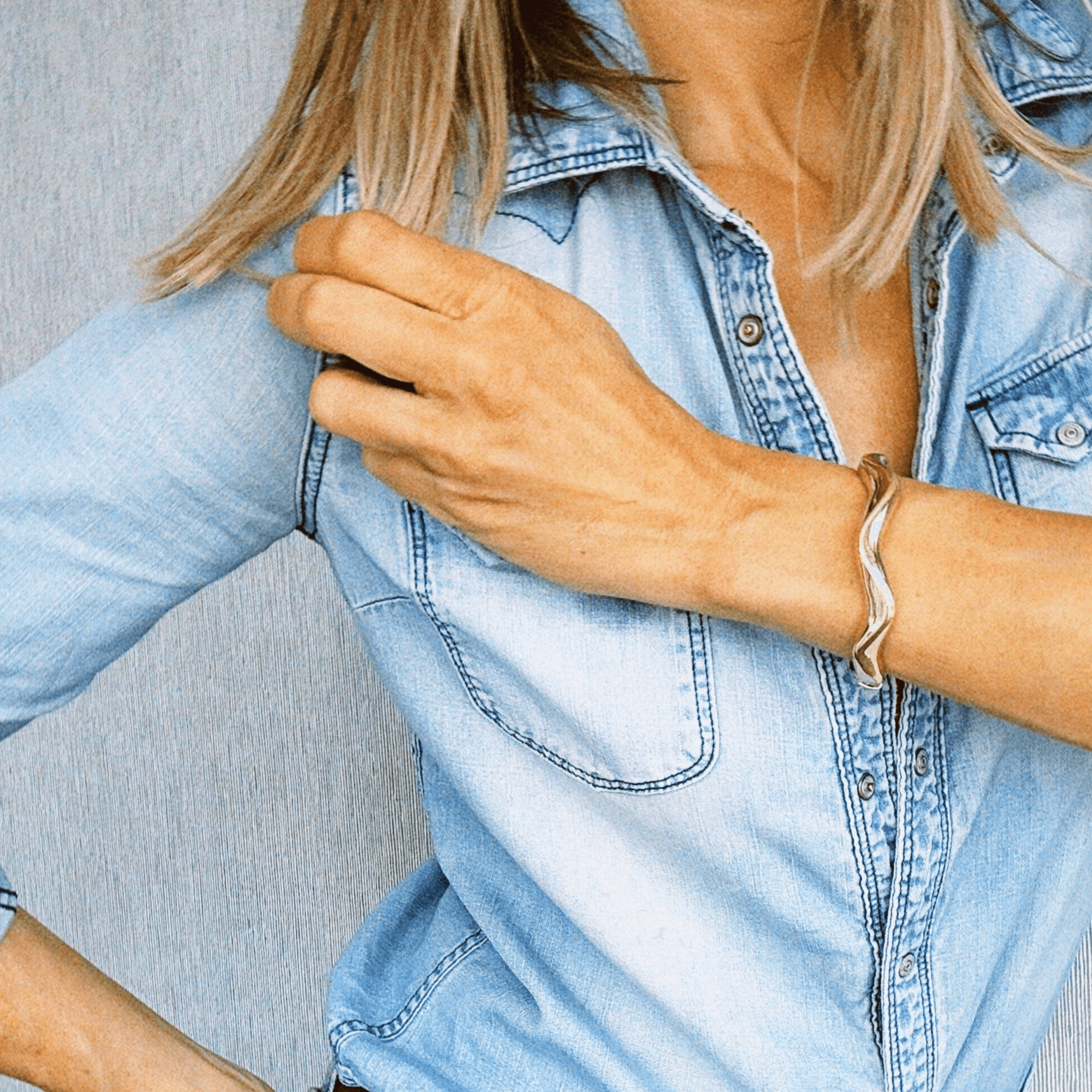 Wave cuff armband - Armband - BANDIT JEWEL JUNKIE